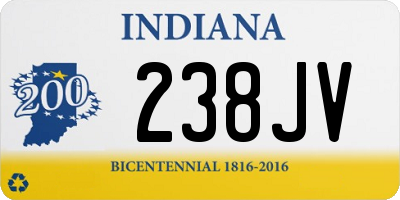 IN license plate 238JV