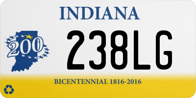 IN license plate 238LG