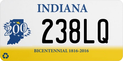 IN license plate 238LQ