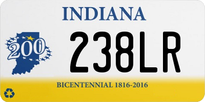 IN license plate 238LR