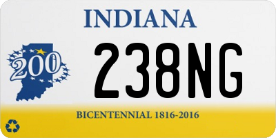 IN license plate 238NG