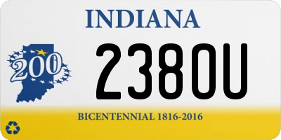 IN license plate 238OU