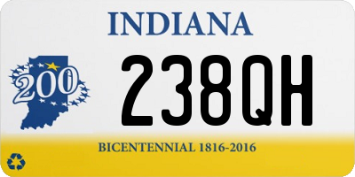 IN license plate 238QH