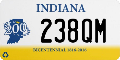 IN license plate 238QM