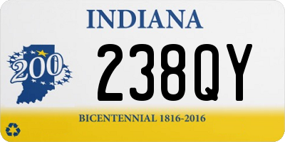 IN license plate 238QY