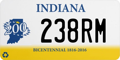 IN license plate 238RM