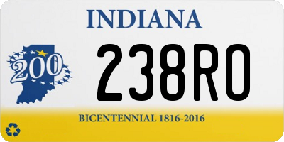 IN license plate 238RO