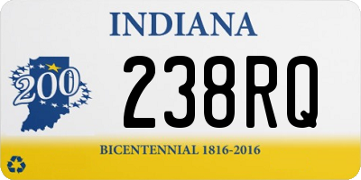 IN license plate 238RQ