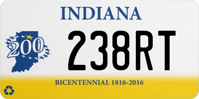 IN license plate 238RT