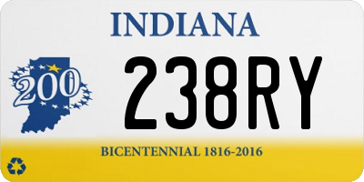 IN license plate 238RY