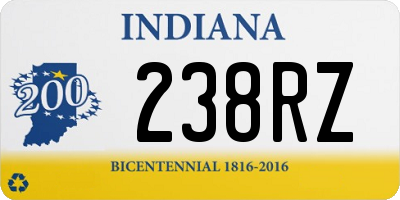 IN license plate 238RZ