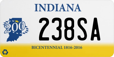 IN license plate 238SA