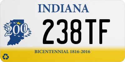 IN license plate 238TF