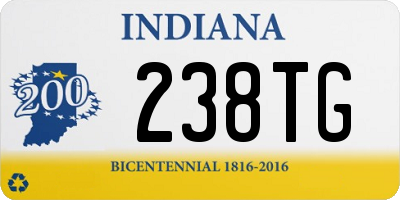 IN license plate 238TG