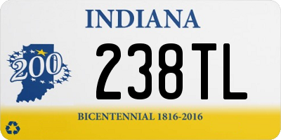 IN license plate 238TL