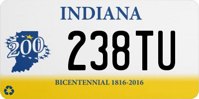 IN license plate 238TU