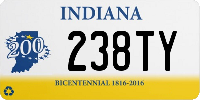 IN license plate 238TY