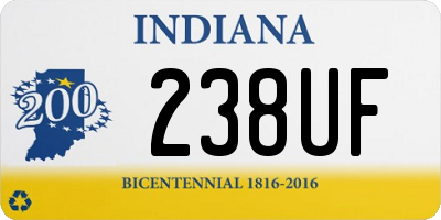 IN license plate 238UF