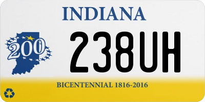 IN license plate 238UH