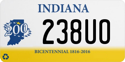 IN license plate 238UO