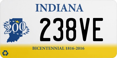 IN license plate 238VE