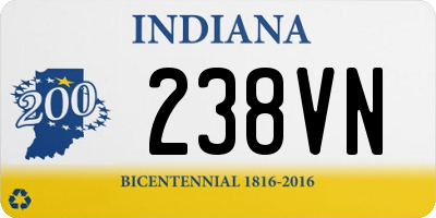 IN license plate 238VN