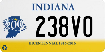 IN license plate 238VO