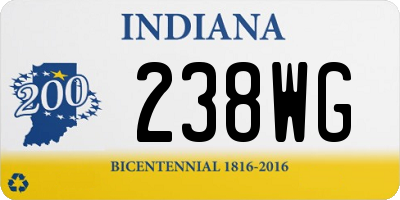 IN license plate 238WG
