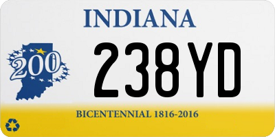 IN license plate 238YD