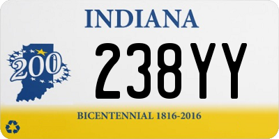 IN license plate 238YY