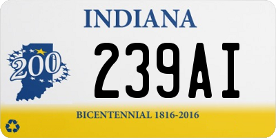 IN license plate 239AI