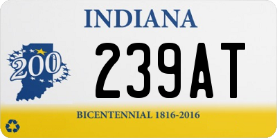 IN license plate 239AT