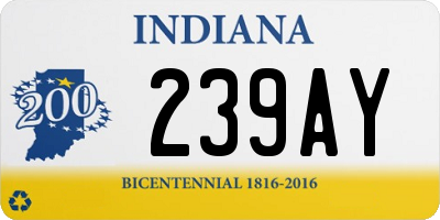 IN license plate 239AY