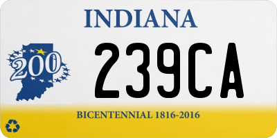 IN license plate 239CA