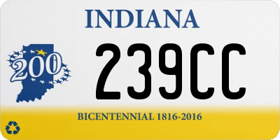 IN license plate 239CC