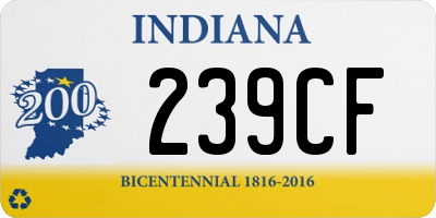 IN license plate 239CF