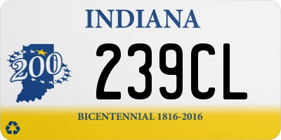 IN license plate 239CL