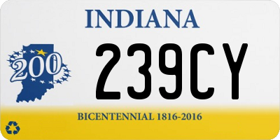 IN license plate 239CY