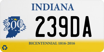 IN license plate 239DA