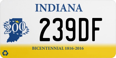 IN license plate 239DF