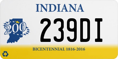 IN license plate 239DI