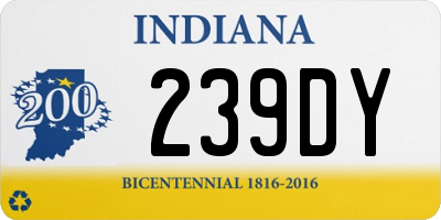 IN license plate 239DY