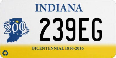 IN license plate 239EG