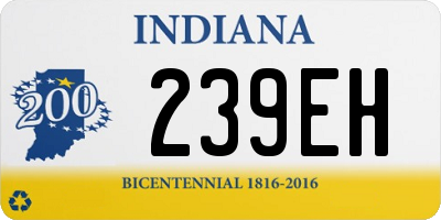 IN license plate 239EH