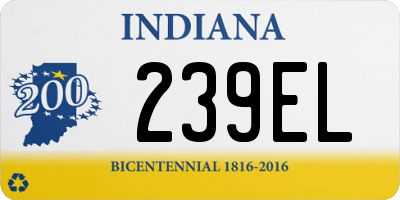 IN license plate 239EL