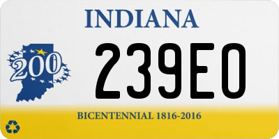 IN license plate 239EO