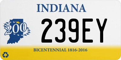 IN license plate 239EY