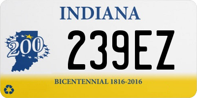 IN license plate 239EZ