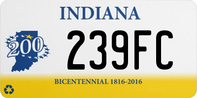 IN license plate 239FC