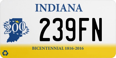 IN license plate 239FN